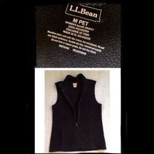 L.L. Bean Women’s Black Fleece Vest